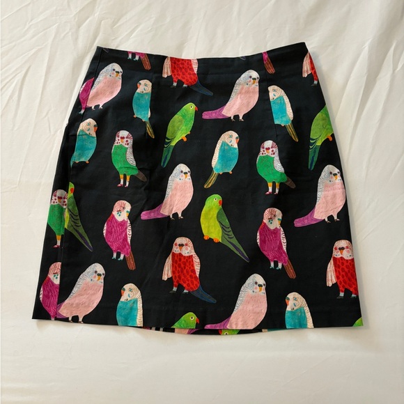 Colorful Parrot Print Skirt - Picture 1 of 5
